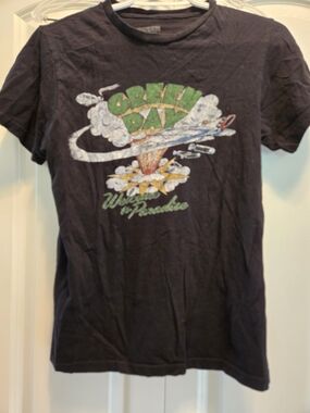 Green Day Graphic Band Tee - Black